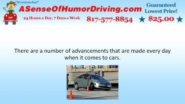 Advances for Self Guided Cars