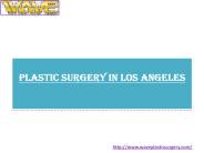 Plastic Surgery in Los Angeles