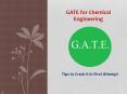 How to crack Gate for Chemical Engineering PowerPoint PPT Presentation