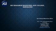 Sri Bhagawan Mahaveer Jain College, Bangalore
