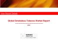 Global Smokeless Tobacco Market Report: 2016 Edition - New Report by Koncept Analytics PowerPoint PPT Presentation