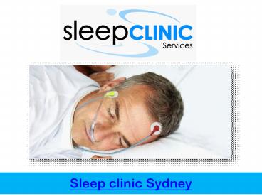 Sleep clinic Sydney