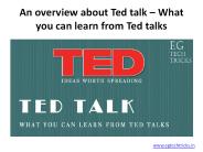 Ted Talk
