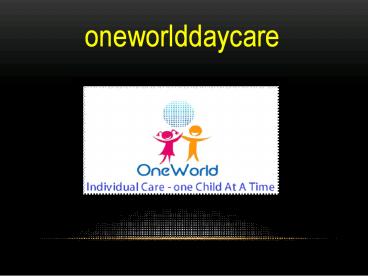 Baby Day Care Center