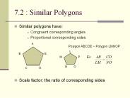 7.2 : Similar Polygons