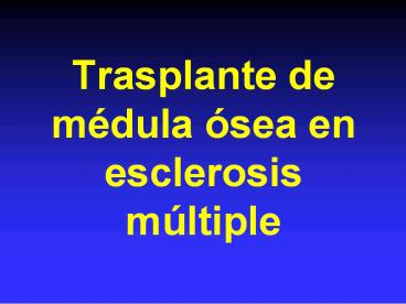 Trasplante de m