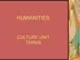 HUMANITIES PowerPoint PPT Presentation