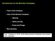 Introduction to the Brunton Compass
