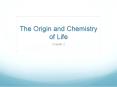 The Origin and Chemistry of Life PowerPoint PPT Presentation