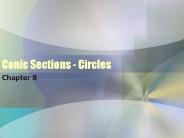 Conic Sections - Circles