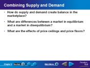 Combining Supply and Demand
