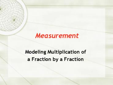 Measurement