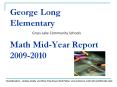 George Long Elementary Math Mid-Year Report 2009-2010 PowerPoint PPT Presentation