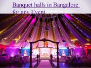 Banquet Halls in Bangalore for Any Event