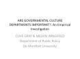 ARE GOVERNMENTAL CULTURE DEPARTMENTS IMPORTANT?: An Empirical Investigation PowerPoint PPT Presentation