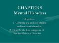 CHAPTER 9 Mental Disorders PowerPoint PPT Presentation