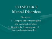 CHAPTER 9 Mental Disorders
