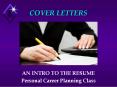 COVER LETTERS PowerPoint PPT Presentation