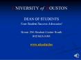 UNIVERSITY of HOUSTON PowerPoint PPT Presentation