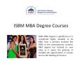 MBA Degree from ISBM Mumbai PowerPoint PPT Presentation