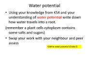 Water potential