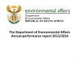 The Department of Environmental Affairs Annual performance report 2013/2014 PowerPoint PPT Presentation