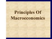 Principles Of Macroeconomics
