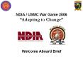 NDIA / USMC War Game 2006 PowerPoint PPT Presentation