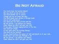 Be Not Afraid PowerPoint PPT Presentation