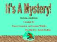 It's A Mystery! PowerPoint PPT Presentation