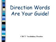 Direction Words Are Your Guide!