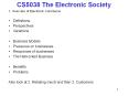 CS5038 The Electronic Society PowerPoint PPT Presentation