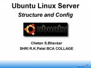 Ubuntu Linux Server Structure and Config