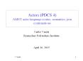 Actors (PDCS 4) AMST actor language syntax, semantics, join continuations PowerPoint PPT Presentation