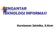 PENGANTAR TEKNOLOGI INFORMASI