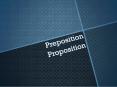 Preposition Proposition PowerPoint PPT Presentation