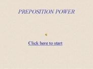 PREPOSITION POWER