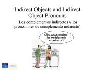 Indirect objects and their pronouns