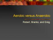 Aerobic versus Anaerobic