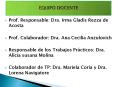 Prof. Responsable: Dra. Irma Gladis Rezza de Acosta PowerPoint PPT Presentation