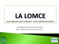 LA LOMCE (Ley Org PowerPoint PPT Presentation