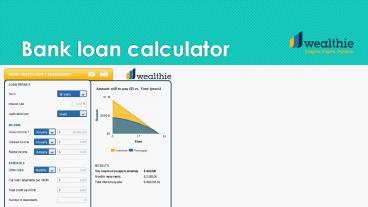 Bank loan calculator– Wealthie.com.au