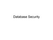 Database Security