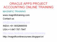 Live Oracle Apps Project Accounting Online Training in USA