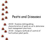 Pests and Diseases