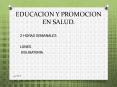 EDUCACION Y PROMOCION EN SALUD. PowerPoint PPT Presentation