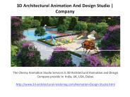3D Architectural Animation