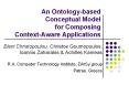 An Ontology-based Conceptual Model for Composing Context-Aware Applications PowerPoint PPT Presentation