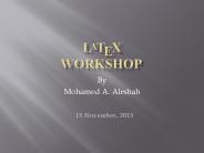 Latex work shop