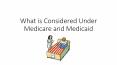 What is Considered Under Medicare and Medicaid PowerPoint PPT Presentation